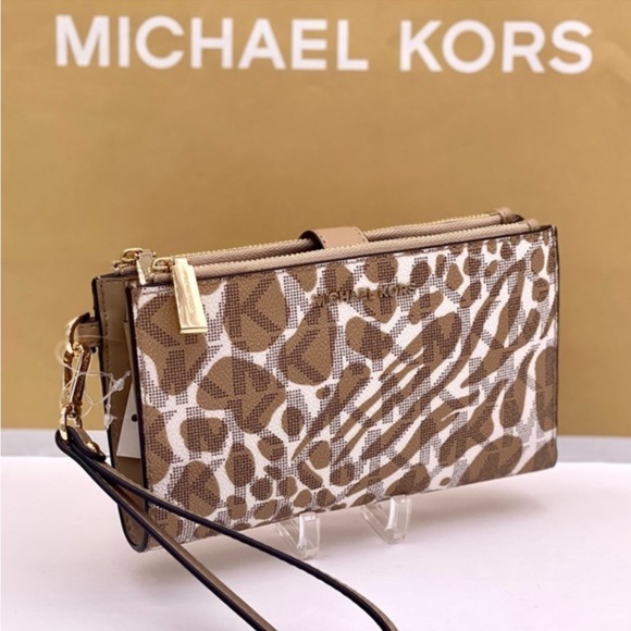 Michael Kors DoubleZip Wallet Wristlet Phone Case - Picture 1 of 9